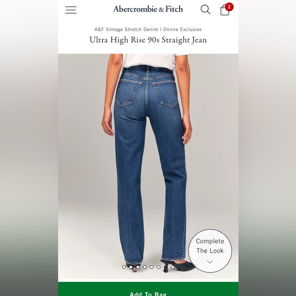 Abercrombie 90s high rise 27L - Picture 7 of 7